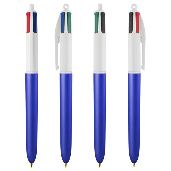 Penna sfera scatto multifunzione 4 Colors GlacE' - punta 1,0 mm - colori assortiti - Bic - expo 40 pezzi
