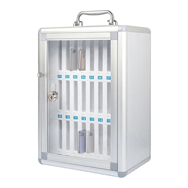 Armadietto portacellulare - 24 posti - 26 x 19 x 38,5 cm - grigio - Iternet