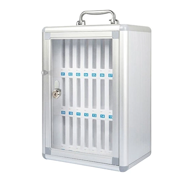 Armadietto portacellulare - 24 posti - 26 x 19 x 38,5 cm - grigio - Iternet