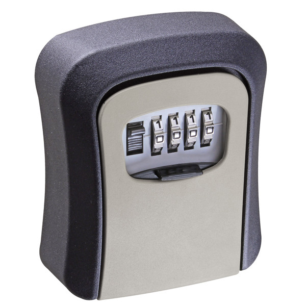 Cassetta di sicurezza per chiavi - combinazione meccanica - 9,5 x 11,5 x 4 cm - metallo - nero/grigio - Valex