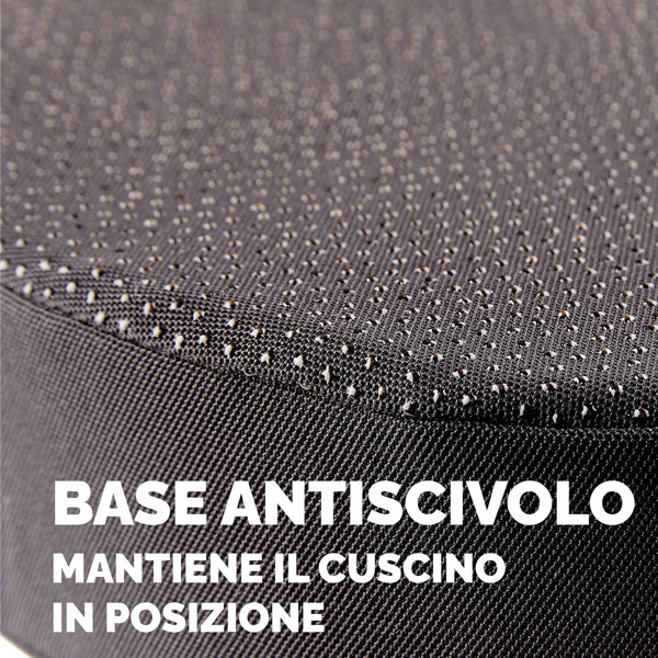 Cuscino Breyta Comfort - 6 x 43 x 43 cm - in tessuto - nero - Fellowes