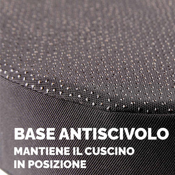 Cuscino Breyta Inclinato - 9 x 43 x 43 cm - in tessuto - nero - Fellowes