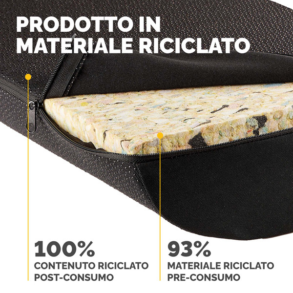 Cuscino Poggiapiedi Breyta - 10 x 45 x 30 cm - nero - Fellowes