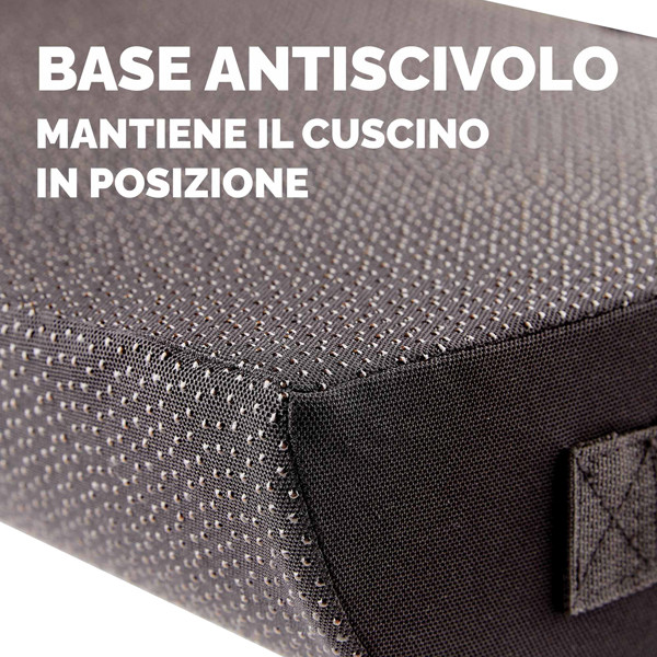 Cuscino Poggiapiedi Breyta - 10 x 45 x 30 cm - nero - Fellowes
