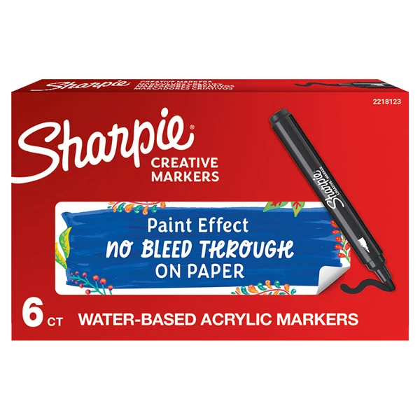 Marcatore acrilico - punta tonda - nero - Sharpie