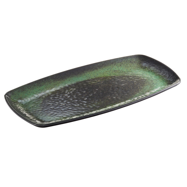 Piatto rettangolare Linea Amazzonia - 35,5 x 19 x 2,5 cm - melamina - Leone