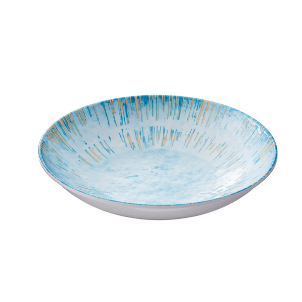 Piatto fondo Linea Oceano - diametro 18,5 x 4 cm - melamina - Leone