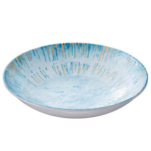 Piatto fondo Linea Oceano - diametro 24 x 5 cm - melamina - Leone