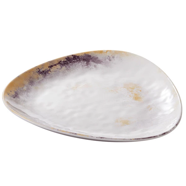 Piatto triangolare Linea Galassia - 19,2 x 2,5 cm - melamina - Leone