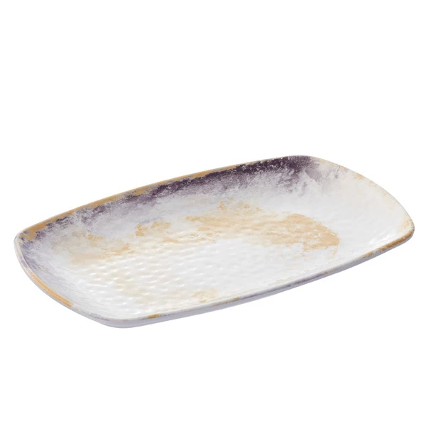 Piatto rettangolare Linea Galassia - 23,5 x 15 x 2,5 cm - melamina - Leone