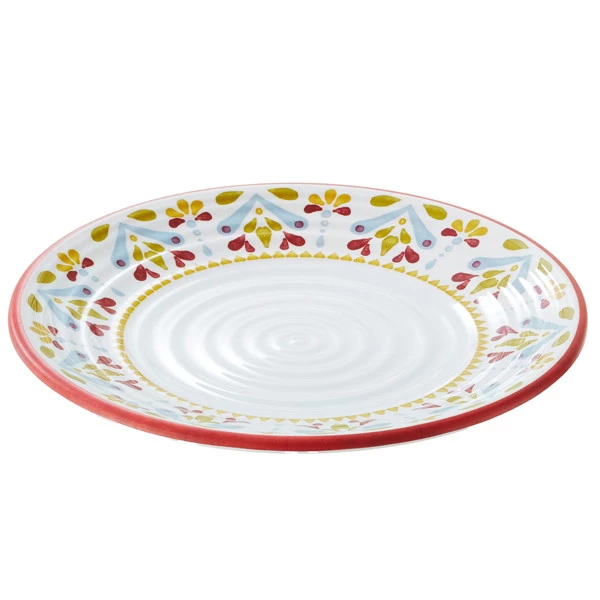 Piatto piano Linea Corf&ugrave; - diametro 26,5 x 2 cm - melamina - Leone