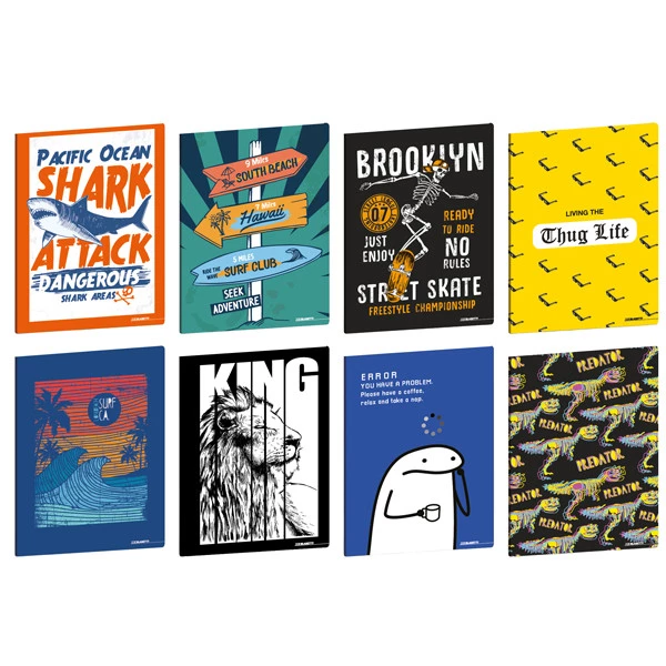 Maxiquaderno Teen Boy - A4 - 1 rigo c/margine - 21 fogli - 80 gr - Blasetti