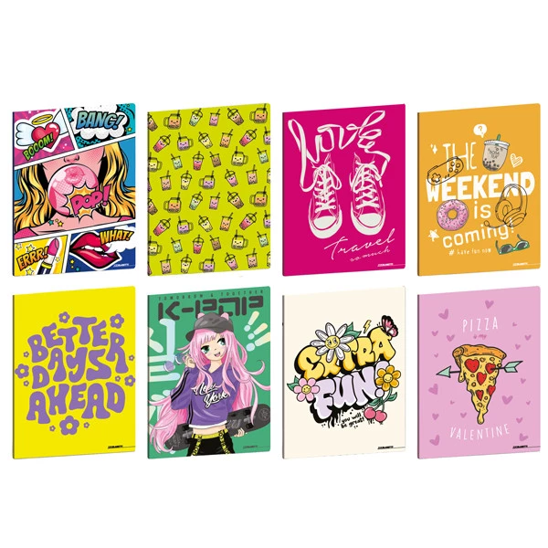 Maxiquaderno Teen Girl - A4 - 5mm c/margine - 21 fogli - 80 gr - Blasetti