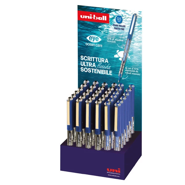 Penna roller Eye Ocean Care - 0.5mm - Uni Mitsubishi - 36 pezzi