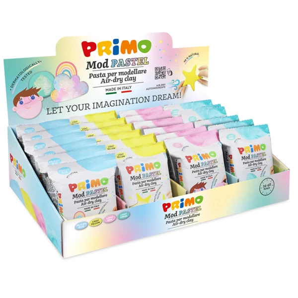 Easy Do - 250 g - colori assortiti pastel - Primo - expo da banco 24 pezzi