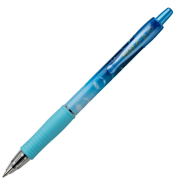 Roller gel a scatto G-2 Bubble collection - punta 0,7mm - blu - Pilot - expo 48 pezzi