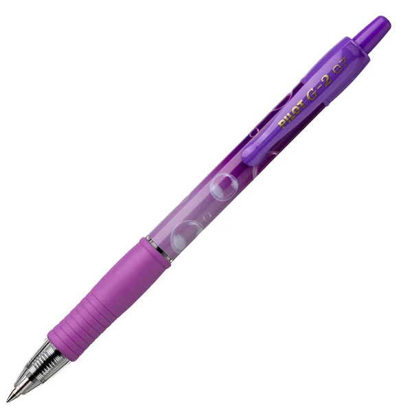 Roller gel a scatto G-2 Bubble collection - punta 0,7mm - blu - Pilot - expo 48 pezzi
