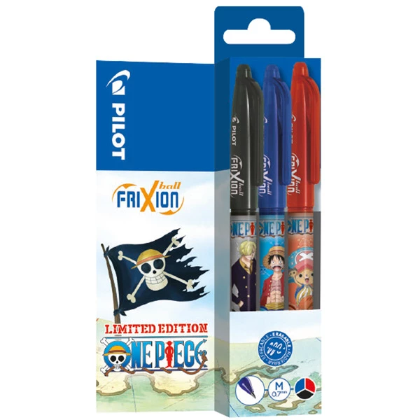 Set 3 pezzi Frixion Ball One Piece - colori assortiti - Pilot - expo 12 pezzi