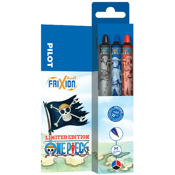 Set 3 pezzi Frixion Ball One Piece - colori assortiti - Pilot - expo 12 pezzi