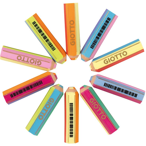 Happy Gomma - colori assortiti Happy4 - Giotto