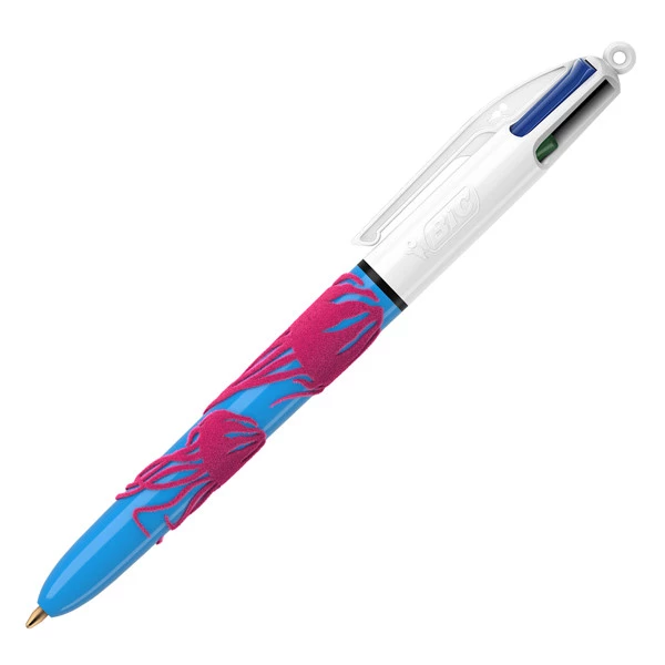 Penna 4 Colours Velours - colori assortiti - Bic - expo 60 pezzi