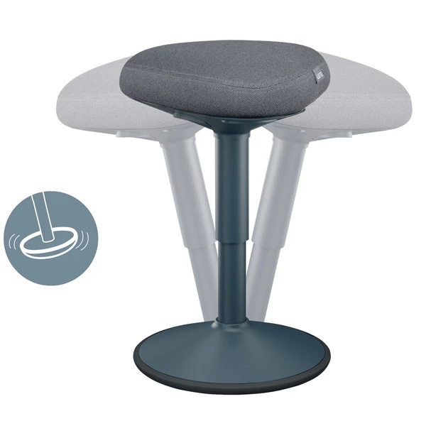 Sgabello Active Comfort da seduta - grigio scuro - Leitz