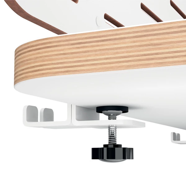 Pannello forato grande - per scrivanie compatte Sit-Stand - con supporto PC/Smartphone, portapenne e gancio - 80 x 25 x 0,8 cm - gri gio chiaro - Leitz