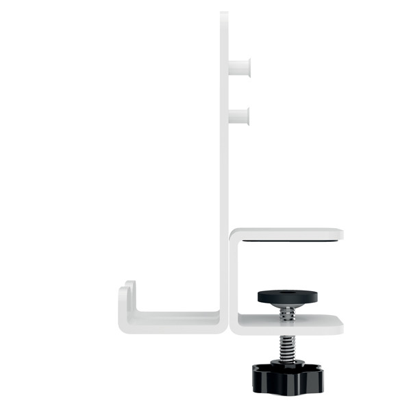 Pannello forato grande - per scrivanie compatte Sit-Stand - con supporto PC/Smartphone, portapenne e gancio - 80 x 25 x 0,8 cm - gri gio chiaro - Leitz