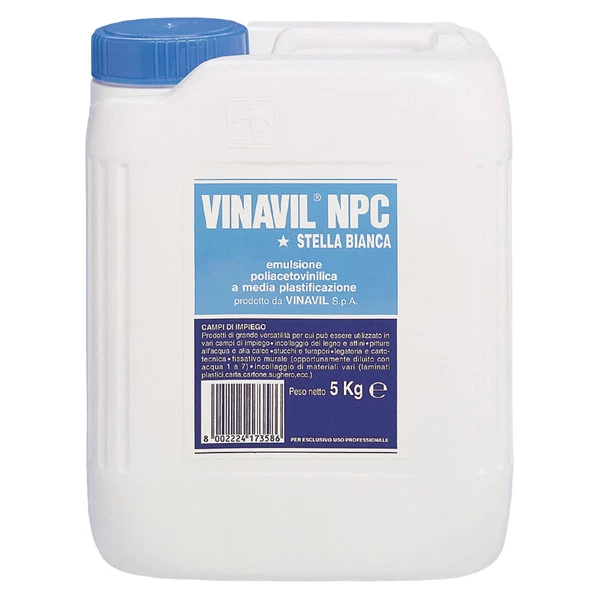 Colla vinilica NPC - 5 kg - Vinavil - Conf. 4 pezzi