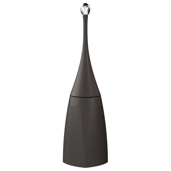Portascopino da terra EColored - 12 x 12 x 48,5 cm - vesuvian black - Mar Plast
