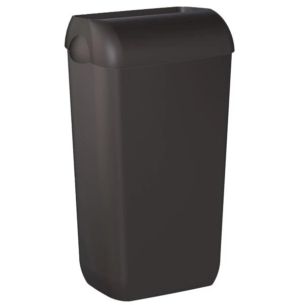 Cestino gettacarte EColored - con coperchio - 33,5 x 22,5 x 54,5 cm - vesuvian black - Mar Plast