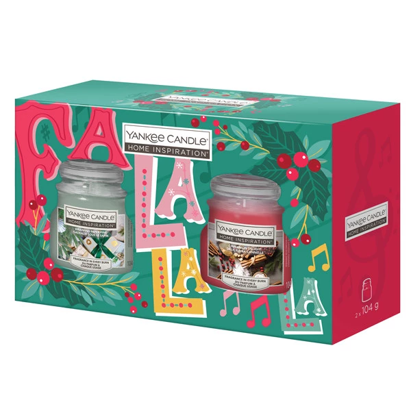 Candele Giara - Cinnamon Delight/Wrapping Paper Pine - Yankee Candle - conf. da 2 pz