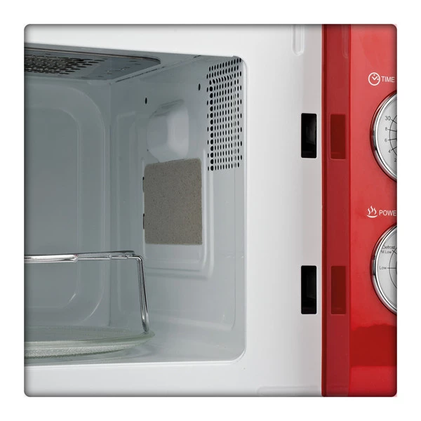 Forno a microonde vintage - con cottura combinata - 20 L - rosso - Girmi