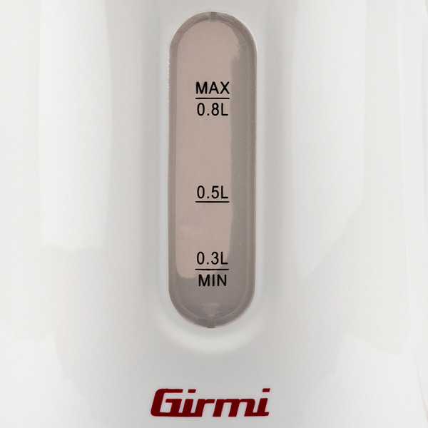 Bollitore elettrico - 800 ml - bianco/rosso - Girmi
