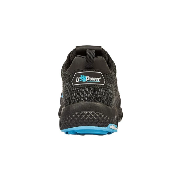 Calzatura di sicurezza Stinger Red Ego S3S ESD - numero 38 - nero/azzurro - U-Power