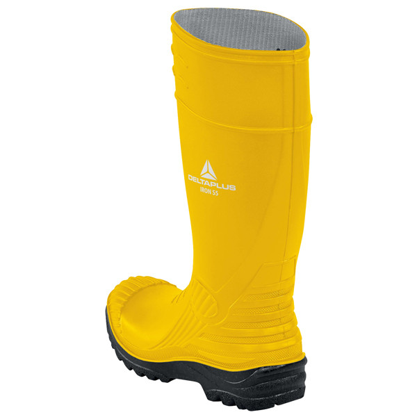 Stivali di sicurezza Iron S5 SRC - taglia 44 - PVC - giallo - Deltaplus