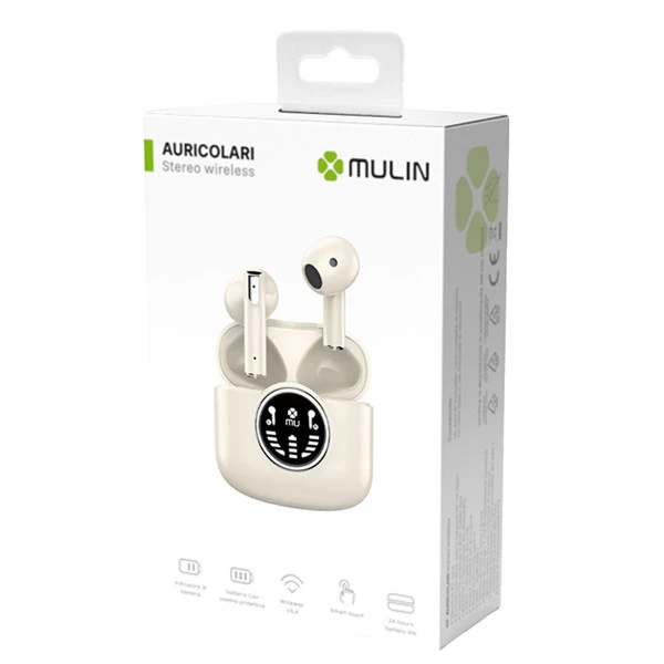 Auricolare Bluetooth - 5.3 - Bianco - MU