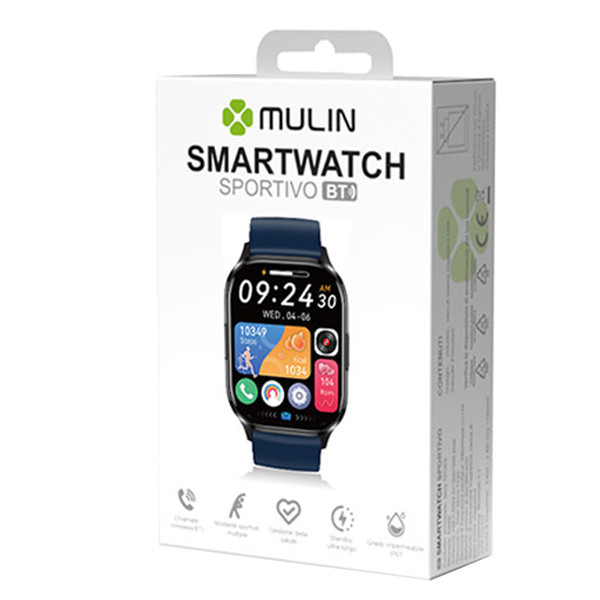 Smartwatch - Display AMOLED - HK21 - Blu - MU
