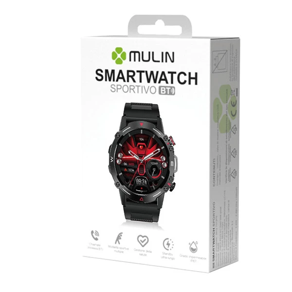 Smartwatch - Display AMOLED - HK87 - Nero - MU