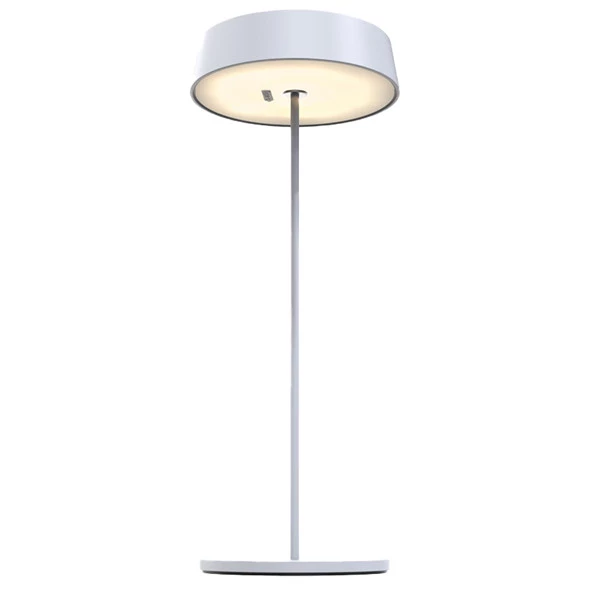 Lampada da tavolo 901 - c/aggancio magnetico - 10 x 30 cm - alluminio - bianco - Palmina
