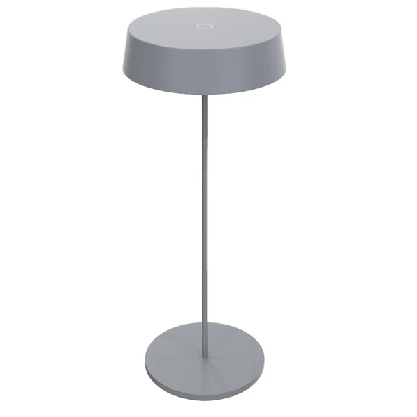 Lampada da tavolo 901 - c/aggancio magnetico - 10 x 30 cm - alluminio - grigio - Palmina
