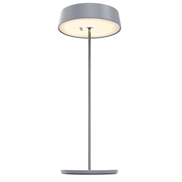 Lampada da tavolo 901 - c/aggancio magnetico - 10 x 30 cm - alluminio - grigio - Palmina