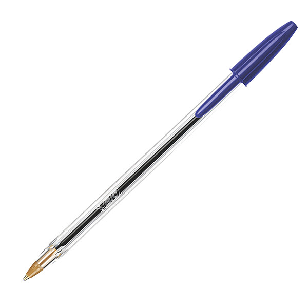 Penna a sfera Cristal - punta media 1,0mm - blu - Bic - conf. 10 pezzi