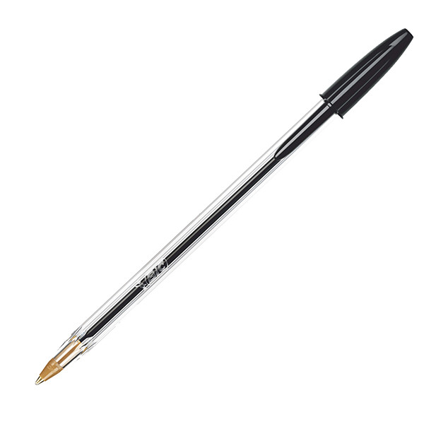 Penna a sfera Cristal - punta media 1,0mm - nero - Bic - conf. 10 pezzi