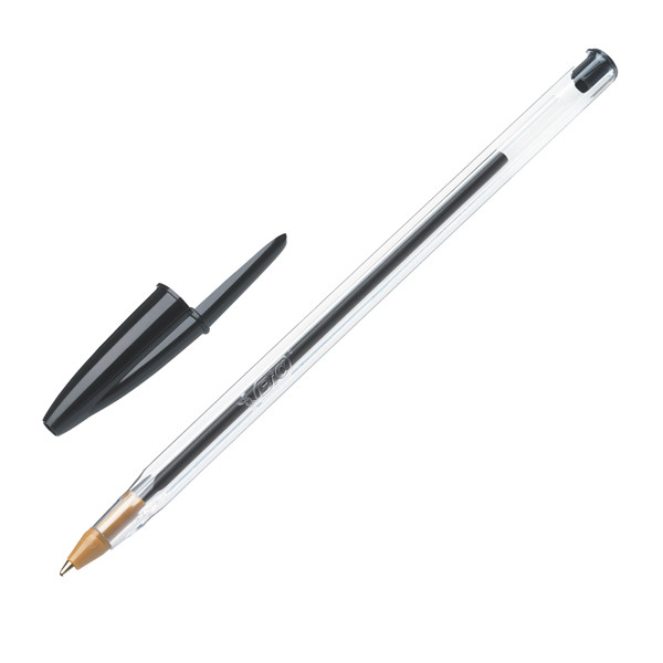Penna a sfera Cristal - punta media 1,0mm - nero - Bic - conf. 10 pezzi
