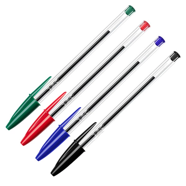 Penna a sfera Cristal - punta media 1,0mm - colori assortiti - Bic - conf. 10 pezzi
