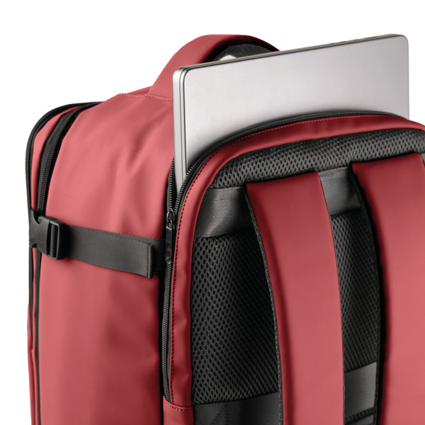 Zaino Cabin Bag Drop2Go - 25 x 20 x 40 cm - gomma - bordeaux - In Tempo