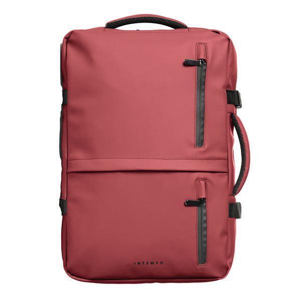Zaino Travel Backpack Drop2Go - 30 x 15 x 45 cm - gomma - bordeaux - In Tempo