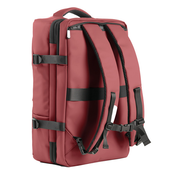 Zaino Travel Backpack Drop2Go - 30 x 15 x 45 cm - gomma - bordeaux - In Tempo