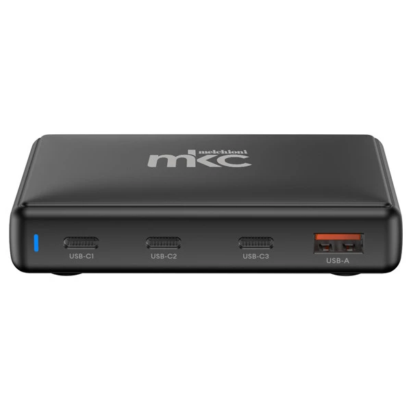 Caricatore USB - 140W - 3 USB-C + 1 USB-A - Nero -MKC Melchioni